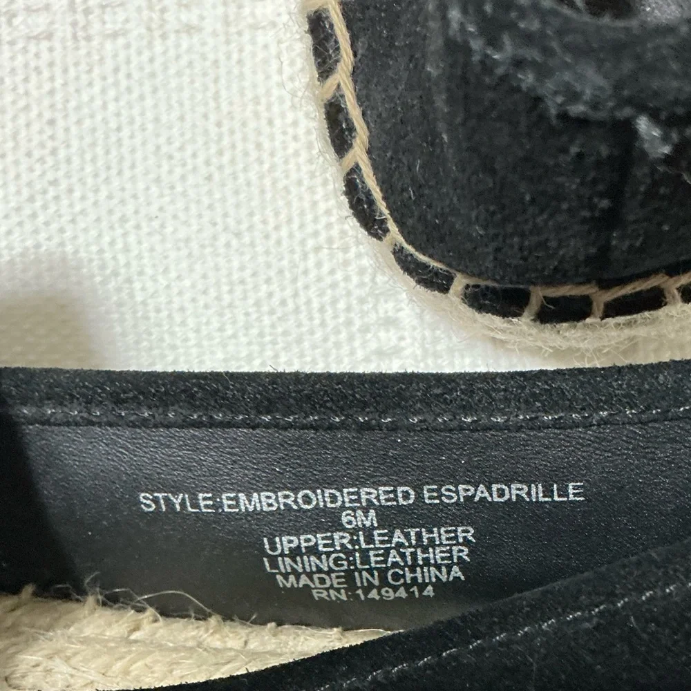 Johnny Was Embroiled Espadrilles Size 6M - Picture 12 of 13